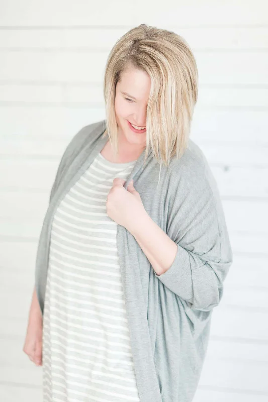 Dolman Style Cardigan - FINAL SALE Elasticated Padded Insulated