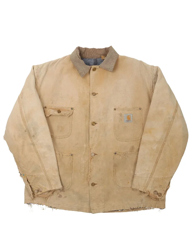 Carhartt Distressed Chore Jacket Rayon Jacket Velvet Jacket Corduroy Jacket