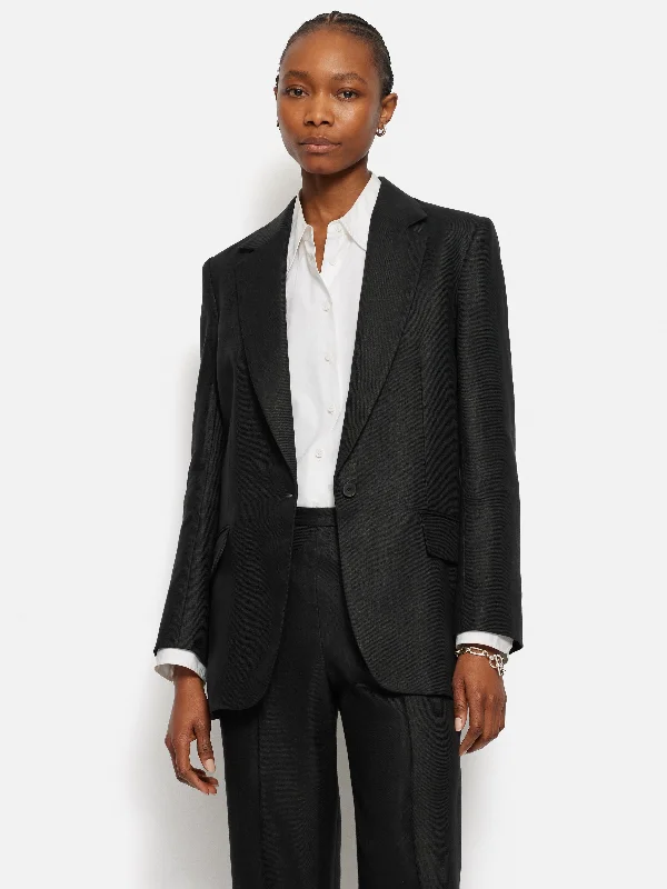 Irish Linen Twill Gibson Jacket | Black Corduroy Jacket Velvet Jacket Brocade Jacket