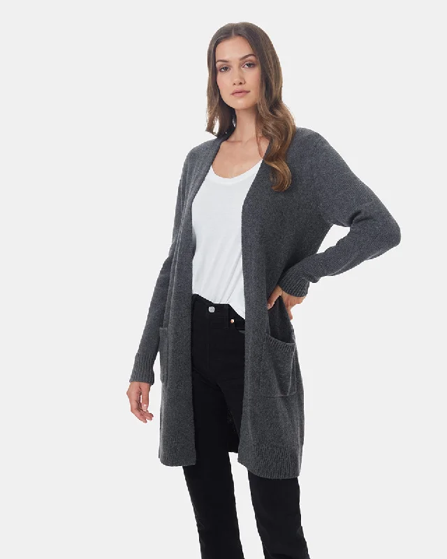 Highline Wool Cardigan Satin Blend Silk Blend Wool Blend