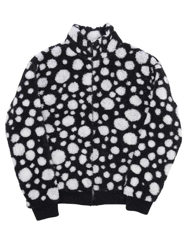 Yayoi Kusama Infinity Dots Fleece Jacket Knit Fabric Woven Fabric Fleece Fabric