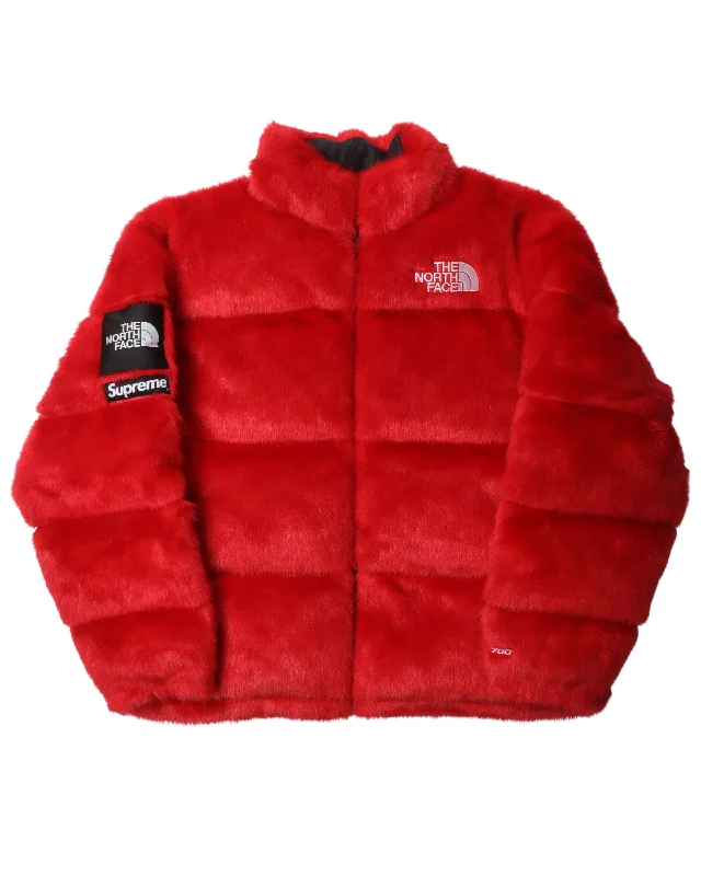 The North Face Faux Fur Jacket Bomber Jacket Anorak Windbreaker