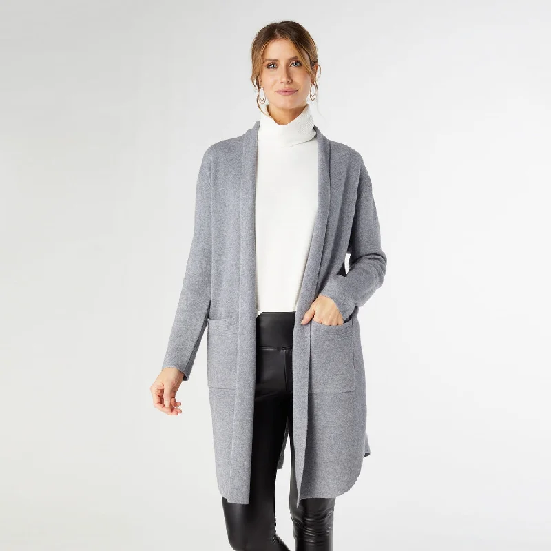 Heavenly Luxe Cardigan with Lattice Fitted Loose Oversized