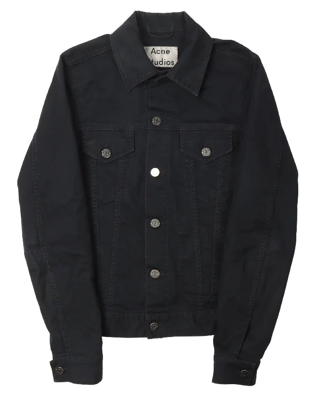 Jam Ups Denim Jacket Bomber Jacket Anorak Windbreaker