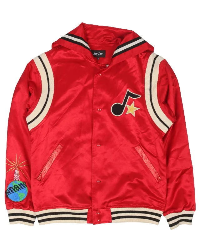 Satin Varsity Jacket Chenille Jacket Brocade Jacket Lace Jacket