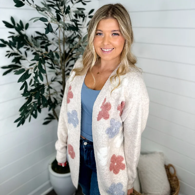Everything & Anything Long Sleeve Oat Avery Mae Cardigan Plaid Cardigan Polka Dot Checkered