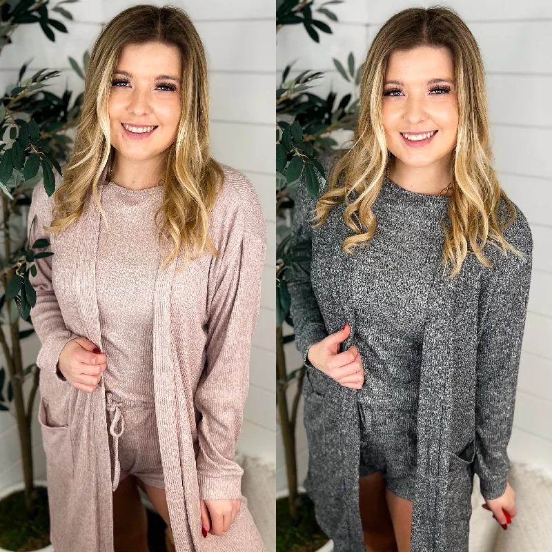 Cozy Days Ribbed Long Sleeve Avery Mae Cardigan - 2 colors! Wool Cardigan Cotton Cardigan Cashmere Cardigan