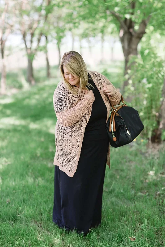 Crochet Open Cardigan - FINAL SALE Zippered Buttoned Snapped