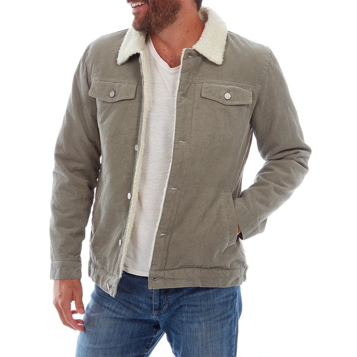 Kolton Corduroy Trucker Jacket Wool Jacket Cashmere Jacket Tweed Jacket