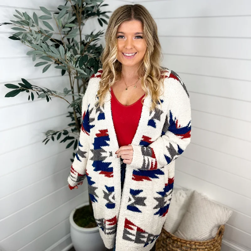 Greatest Adventure Knit Long Sleeve Cream Avery Mae Cardigan Mesh Fabric Canvas Fabric Denim Fabric