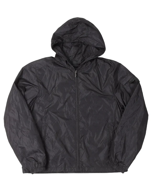Zip-Up Nylon Jacket Faux Fur Jacket Real Fur Jacket Shearling Jacket