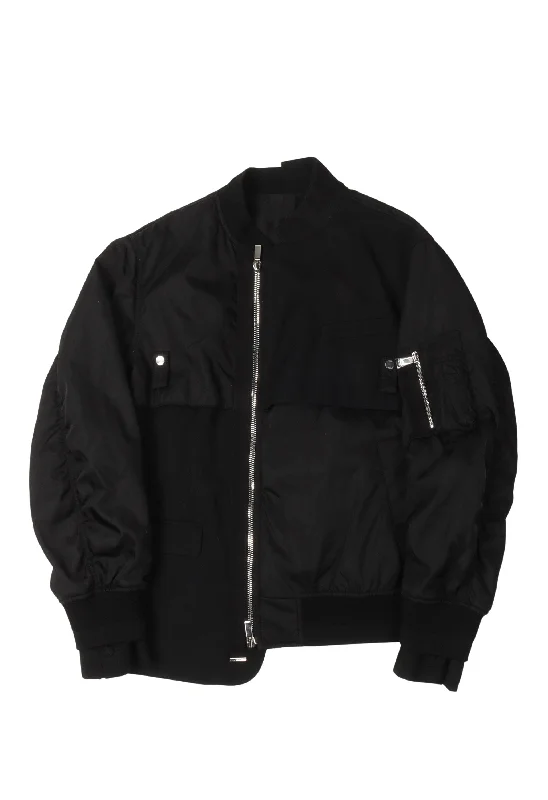 Sacai Zip-Up Bomber Jacket Toggled Jacket Drawstring Jacket Belted Jacket
