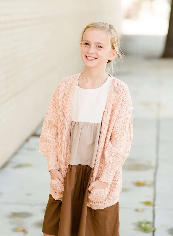 Pearl Knit Cardigan - FINAL SALE Hooded Caped Shawl Collar