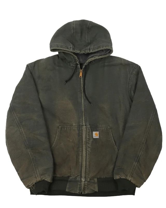 Carhartt Sun Fade Hooded Jacket Satin Jacket Silk Jacket Chiffon Jacket
