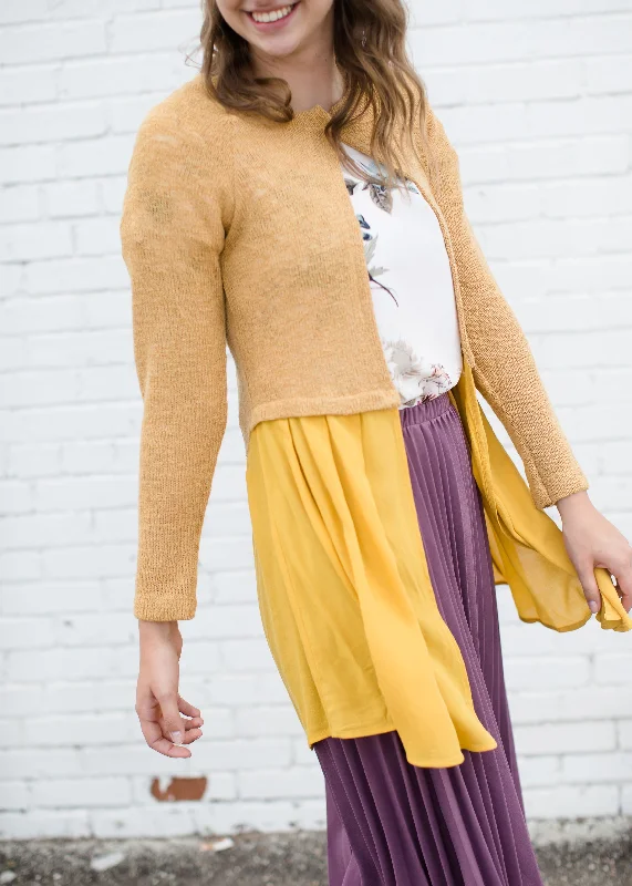 Sunflare Knit Long Cardigan Sequined Glittery Shiny