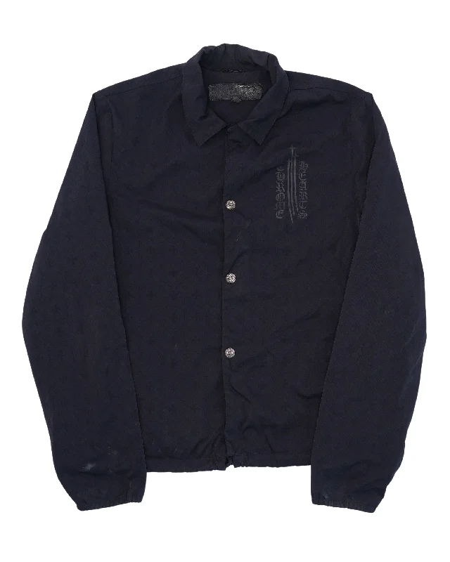 Monogram Eye-chart Coach Jacket Embroidered Jacket Appliqued Jacket Beaded Jacket