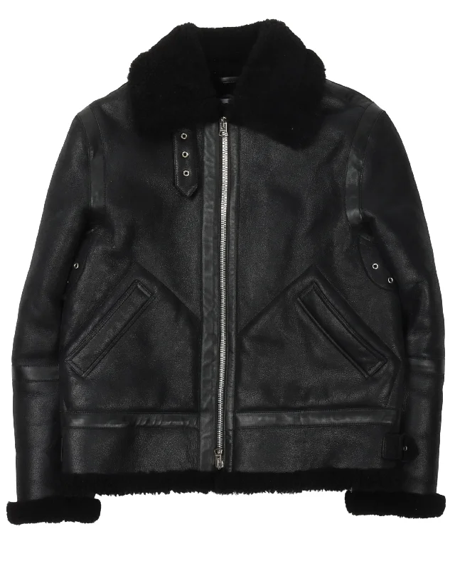 Shearling Jacket Trench Coat Raincoat Waterproof Jacket