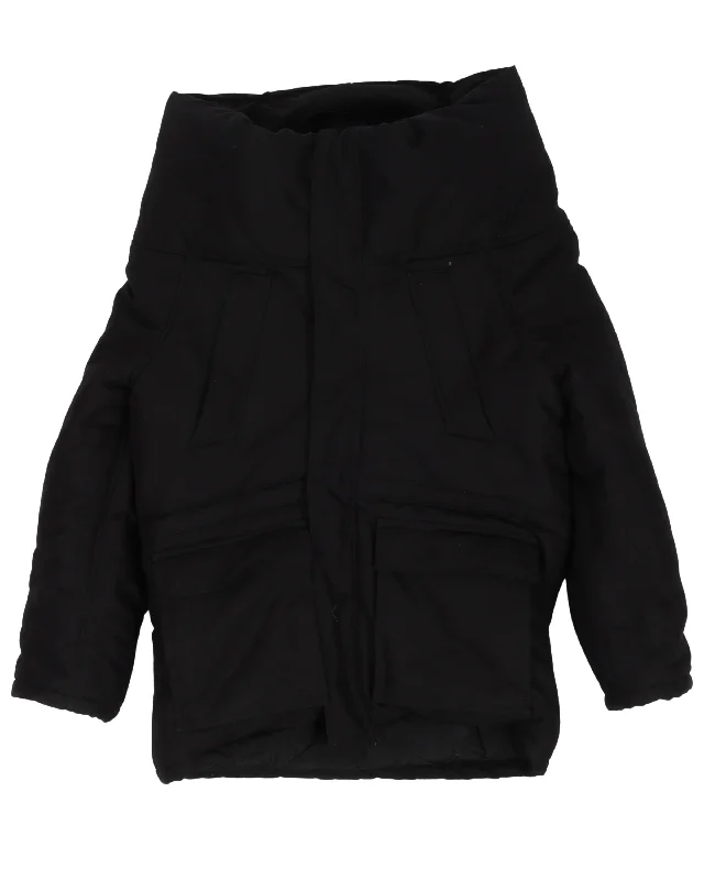 Funnel Neck Jacket Notch Collar Jacket Peter Pan Collar Jacket Cowl Neck Jacket