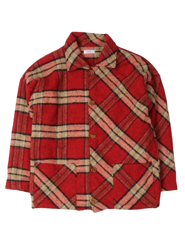Checked Tweed Jacket Jersey Jacket Tulle Jacket Batik Jacket