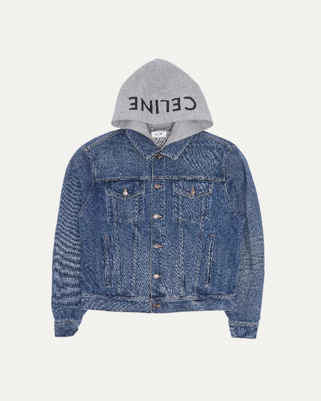 Trucker Jacket in Union Wash Denim Knit Jacket Woven Jacket Fleece Jacket