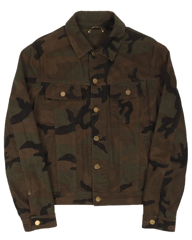 Supreme Camouflage Canvas Jacket Quilted Jacket Puffer Jacket Insulated Jacket