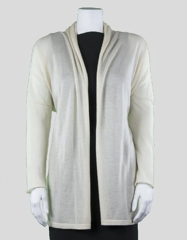 Barneys New York Long Sleeved Shawl Neck Cashmere Cardigan Small Mesh Fabric Canvas Fabric Denim Fabric