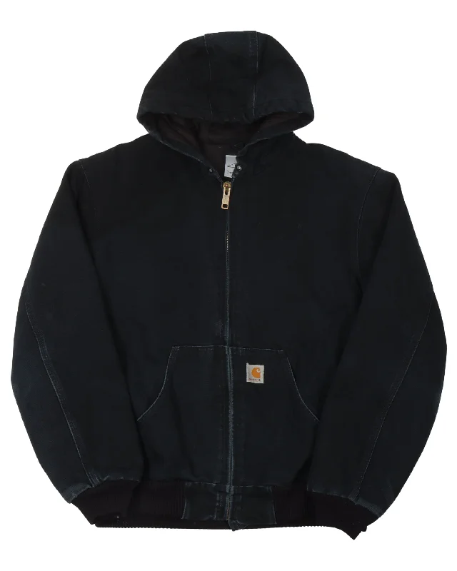 Carhartt Hooded Work Jacket Satin Jacket Silk Jacket Chiffon Jacket