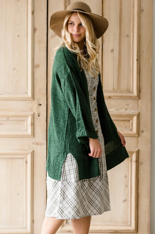 Lightweight Oversized Open Cardigan - FINAL SALE Patchwork Embroidered Appliqued