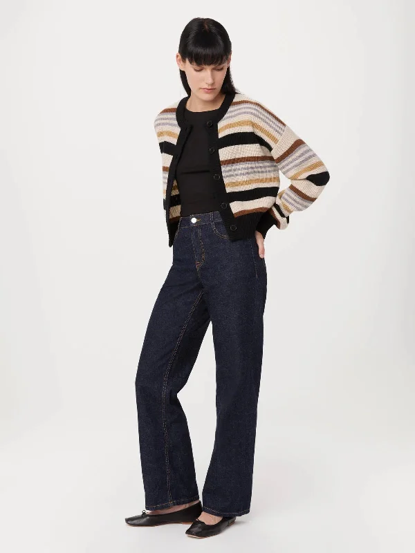 The Lambswool Cardigan - Vanilla Asymmetrical,ymmetric Pencil Cardigan