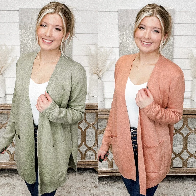 Wishlist Like You Care Knit Long Sleeve Cardigan - 2 colors! Elegant Classic Vintage