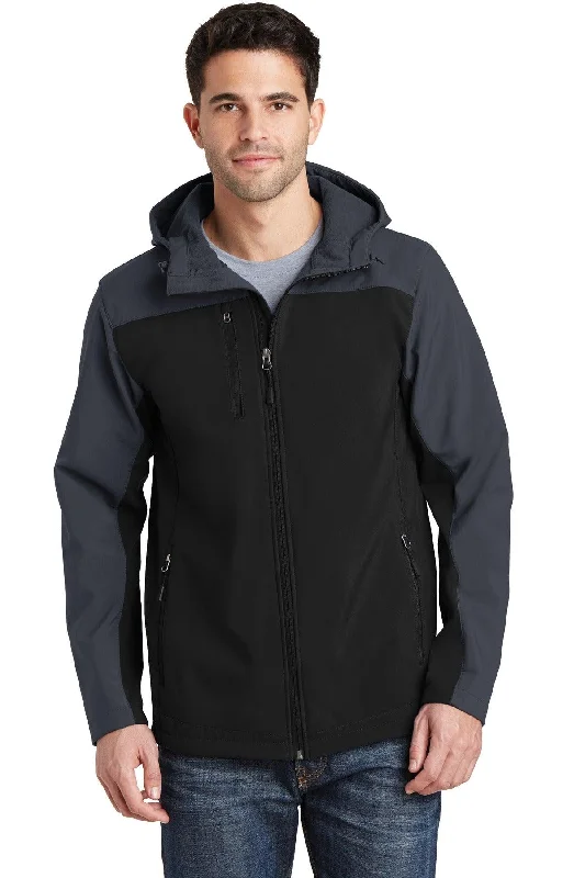 Port Authority Hooded Core Soft Shell Jacket. J335 Nylon Jacket Polyester Jacket Spandex Jacket