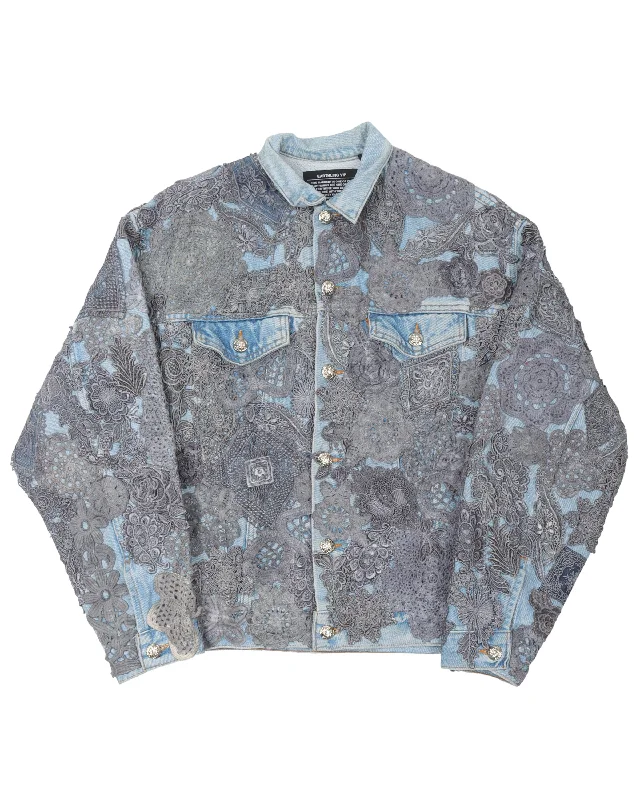 Poetic Lust Grey Jacket Welt Pockets Slit Pockets Flap Pockets