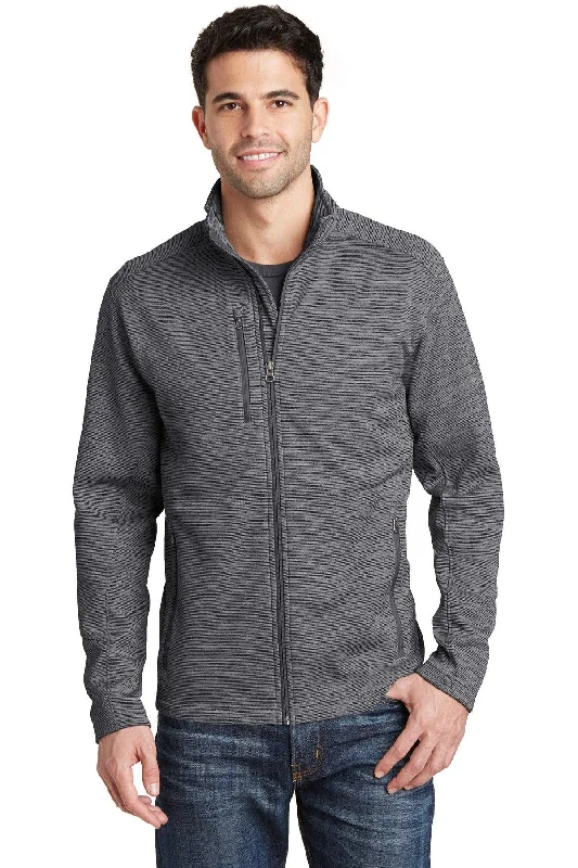 Port Authority Digi Stripe Fleece Jacket. F231 Appliqued Jacket Beaded Jacket Sequined Jacket