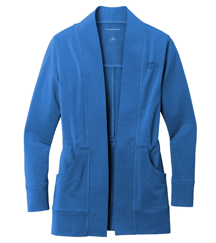 Women's Microterry Cardigan Anti-Pilling Anti-Shrink Durable