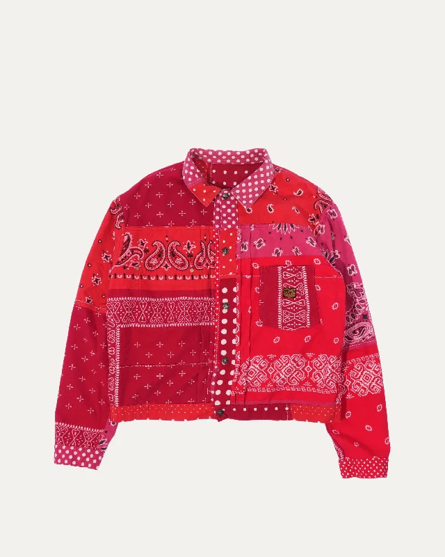 Reversible Paisley Pattern Jacket Herringbone Jacket Houndstooth Jacket Plaid Jacket