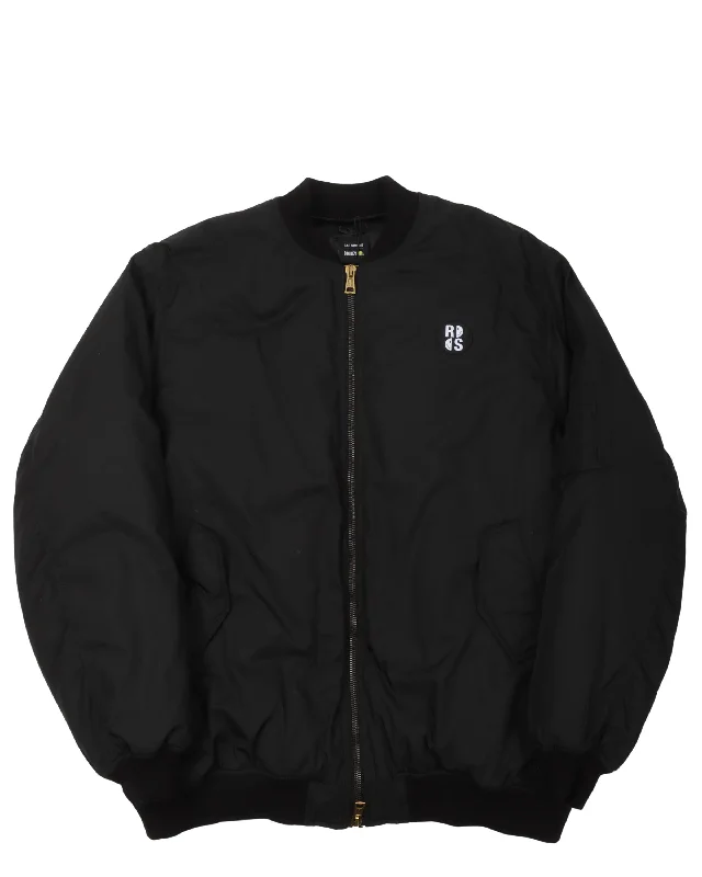 Smiley "Stakker Humanoid" Oversized Bomber Jacket Fitted Jacket Loose Jacket Oversized Jacket