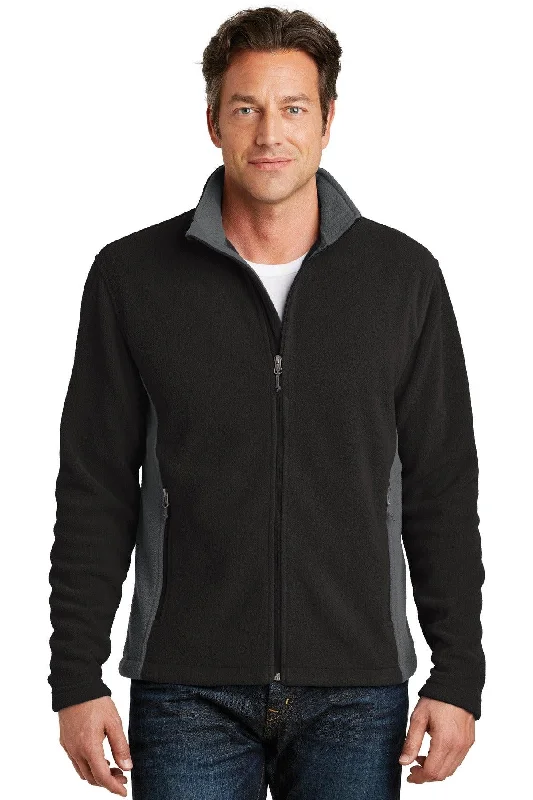 Port Authority Colorblock Value Fleece Jacket. F216 Snapped Jacket Toggled Jacket Drawstring Jacket