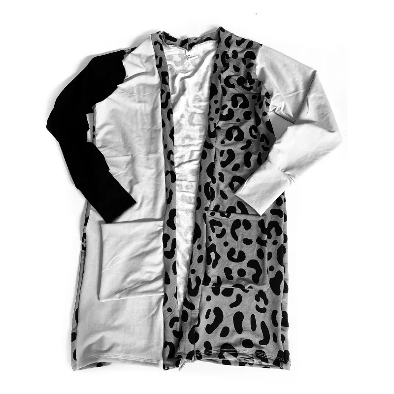 Ladies' Weekender Cardigan Style Houndstooth Herringbone Solid