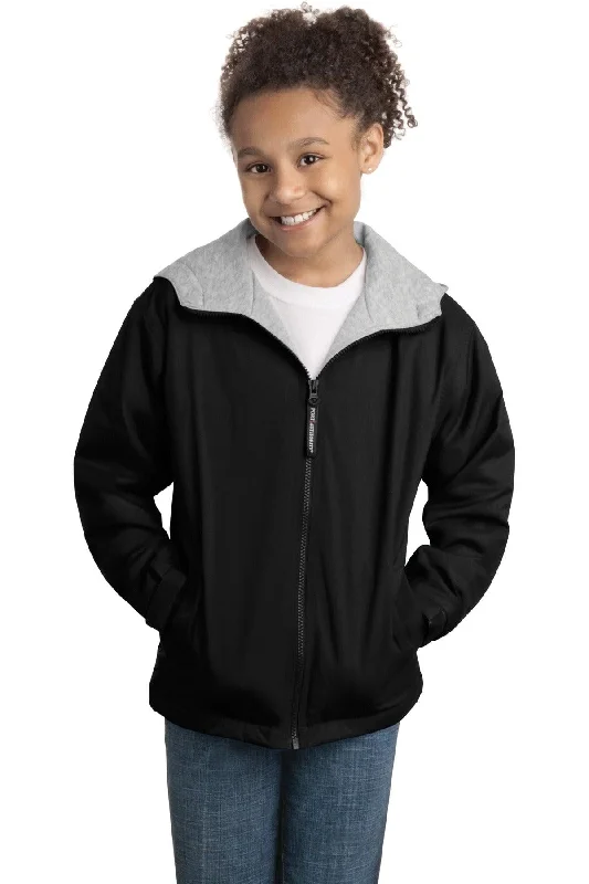 Port Authority Youth Team Jacket.  YJP56 V-Neck Jacket Boat Neck Jacket Square Neck Jacket