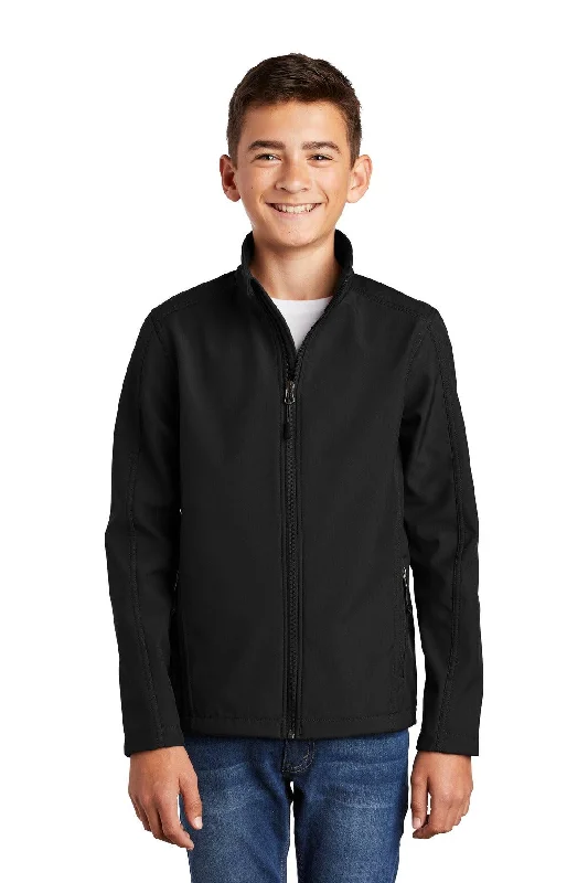 Port Authority Youth Core Soft Shell Jacket. Y317 One-Shoulder Jacket Off-the-Shoulder Jacket Asymmetrical Jacket
