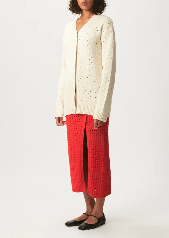 Babe Oversized Cardigan Crew Neck V-Neck Turtle Neck