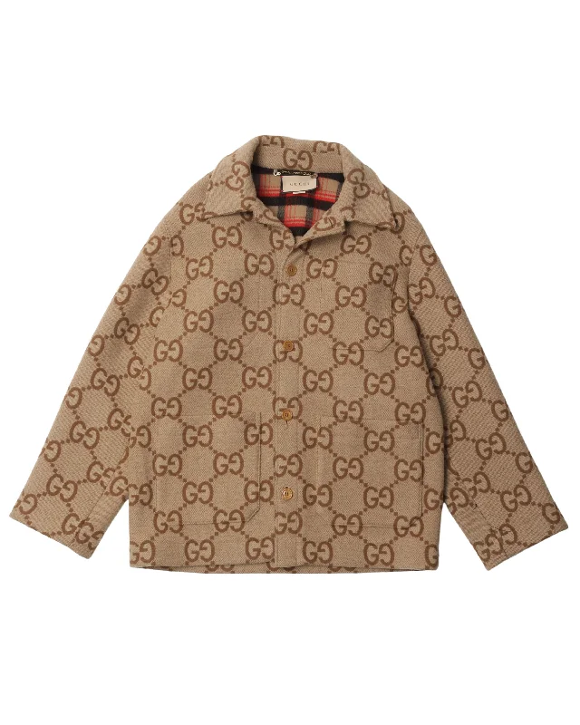 Jumbo G Monogram Jacket Quilted Jacket Puffer Jacket Insulated Jacket