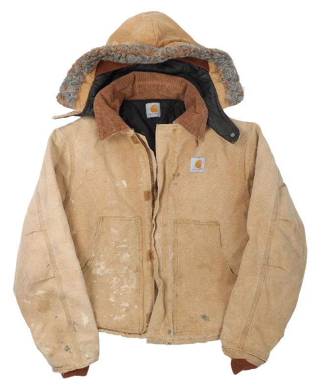 Carhartt Removable Hood Jacket Notch Collar Peter Pan Collar Cowl Neck
