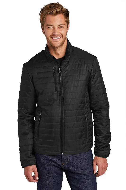 Port Authority  Packable Puffy Jacket J850 Chenille Fabric Brocade Fabric Lace Fabric