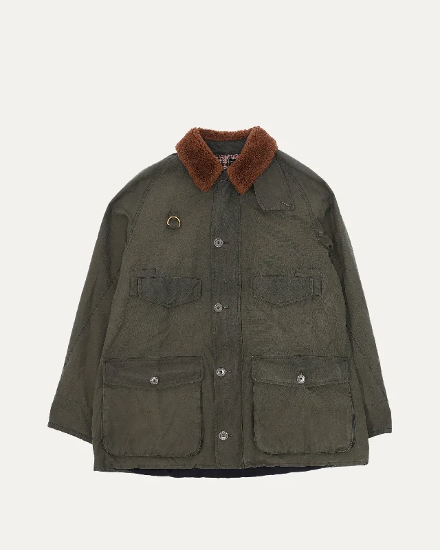 Shearling Collar Military Jacket Fitted Jacket Loose Jacket Oversized Jacket