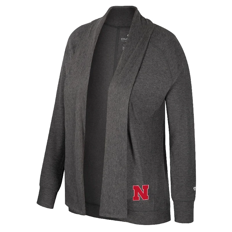 Women's Nebraska Huskers Dash Cardigan Thin Thick Dense