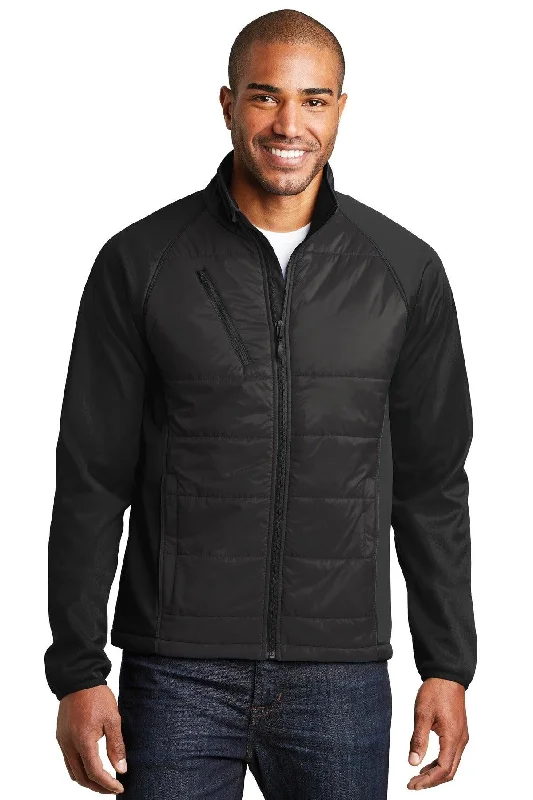 Port Authority Hybrid Soft Shell Jacket. J787 Fleece Jacket Down Jacket Feather Jacket