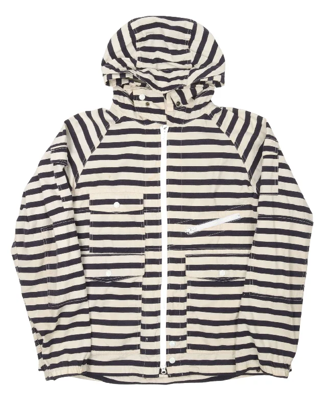 Striped Jacket Tiered Jacket Buttoned Jacket Zippered Jacket