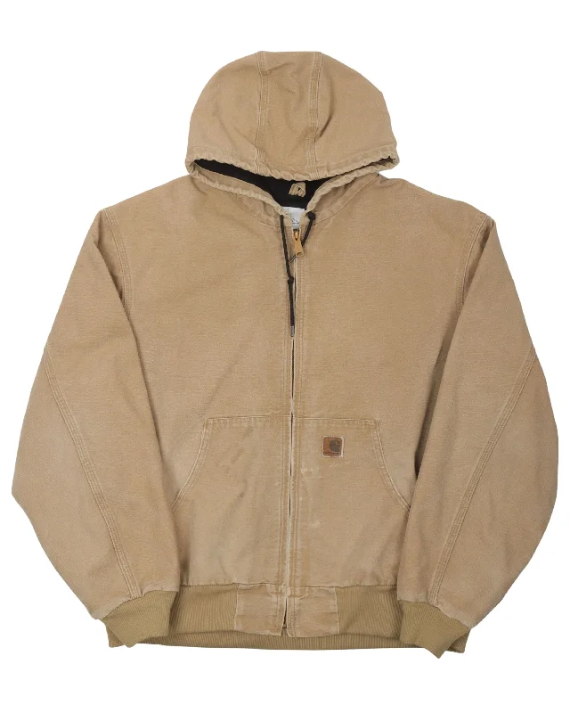 Carhartt Hooded Work Jacket Embroidered Jacket Appliqued Jacket Beaded Jacket
