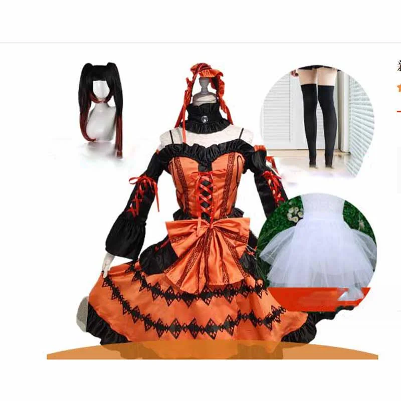 Dress+Socks+Wig+Bustle